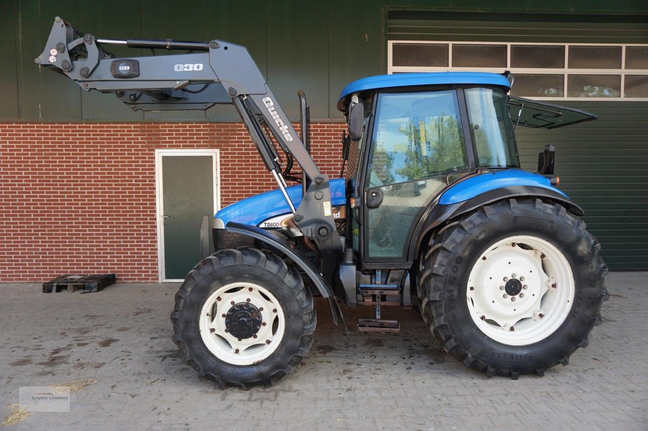 Traktor van het type New Holland TD80d mit Quicke Frontlader, Gebrauchtmaschine in Borken (Foto 4)