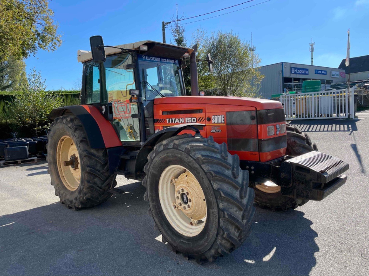 Traktor Türe ait Same Tracteur agricole TITAN 150 Same, Gebrauchtmaschine içinde LA SOUTERRAINE (resim 2)