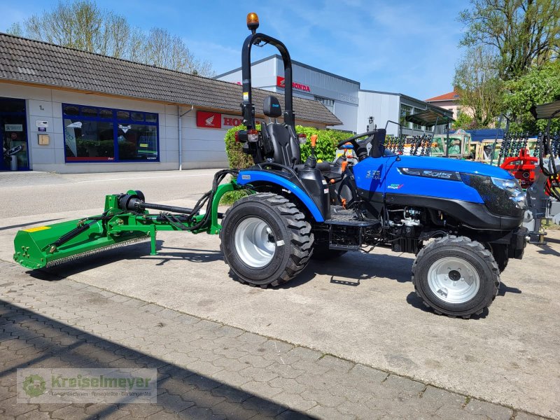 Traktor van het type Solis 26 9+9 mit Ausliegemulcher 125cm + Industriereifen + Straßenzulassung NEU Allrad, Neumaschine in Feuchtwangen (Foto 1)