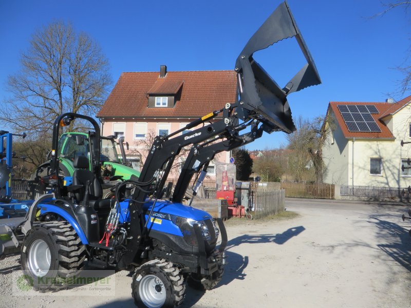 Traktor of the type Solis 26 HST + Alö Quicke Frontlader + Greifschaufel + Straßenzulassung, Neumaschine in Feuchtwangen (Picture 1)