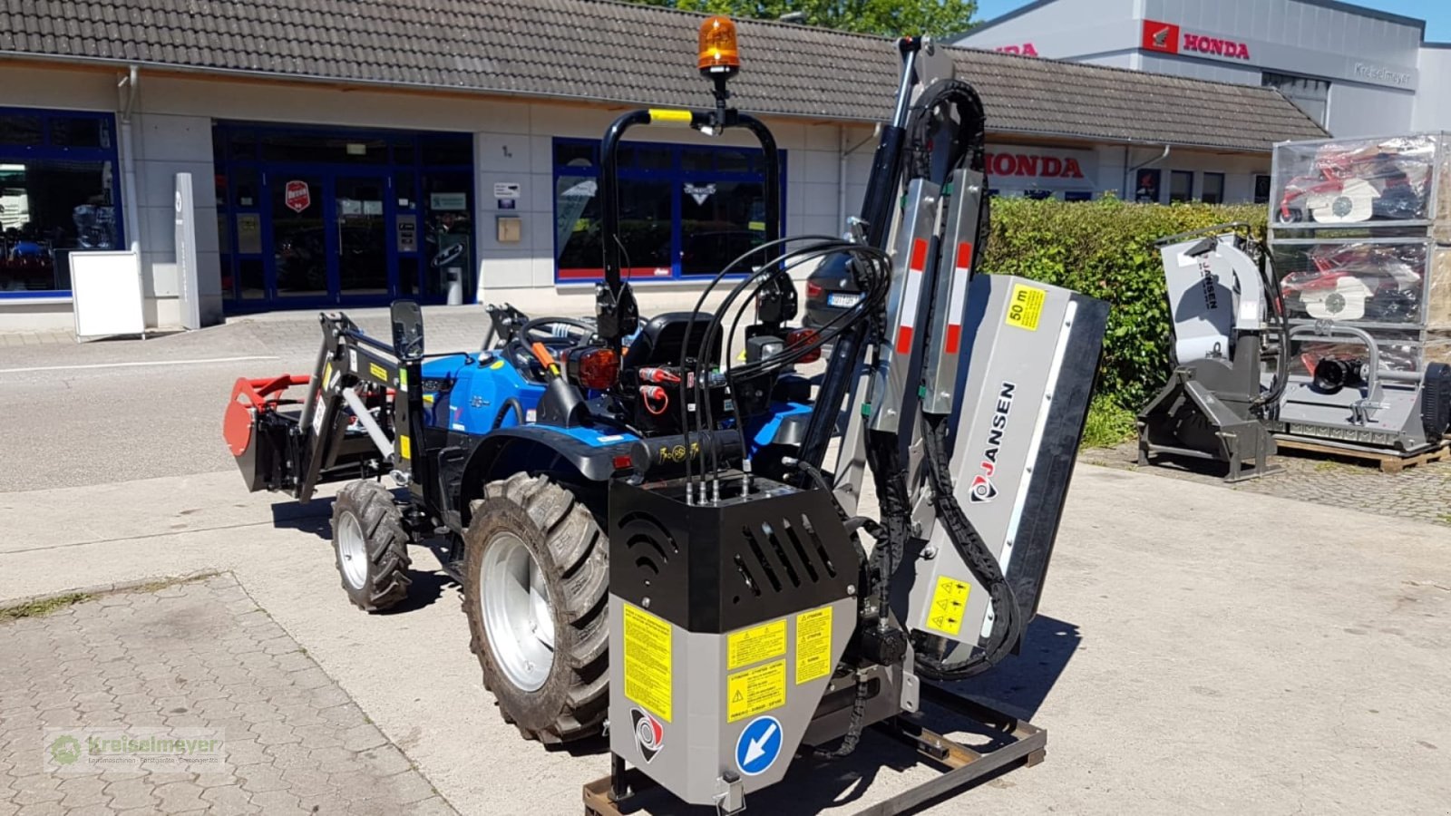 Traktor Türe ait Solis 26 + Jansen HMS-100(180) Mulcher / Heckenschere + Frontlader + Greifschaufel Kommunaltraktor, Neumaschine içinde Feuchtwangen (resim 5)