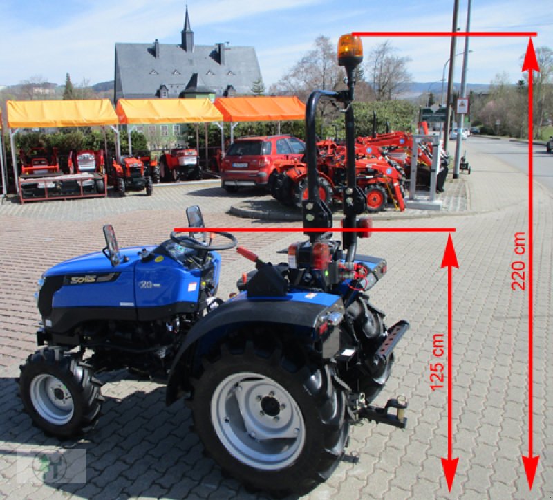 Traktor Türe ait Solis AKTION - Kleintraktor SOLIS 20 Traktor mit Radialbereifung - inkl. KFZ-Brief und Bereitstellungskosten, Neumaschine içinde Schwarzenberg (resim 3)