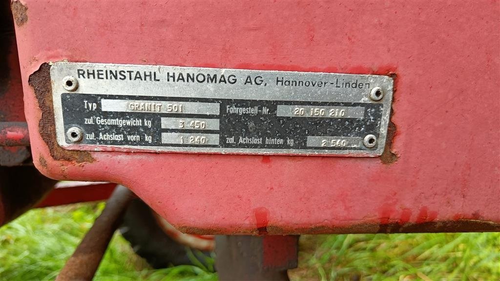Traktor типа Sonstige Hanomag Granit 500, Gebrauchtmaschine в Egtved (Фотография 5)