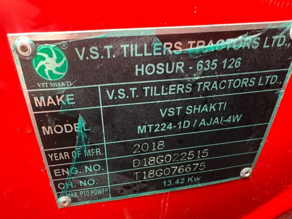 Traktor Türe ait Sonstige Shakti VST MT 224- 1D, Gebrauchtmaschine içinde Druten (resim 4)