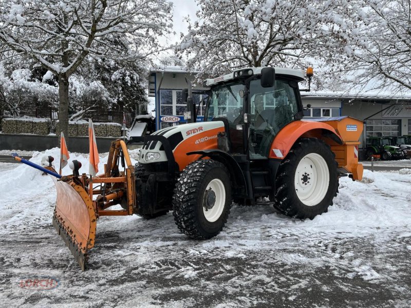 Traktor του τύπου Steyr 4120 Profi mit Schneepflug und Salzstreuer, Gebrauchtmaschine σε Trochtelfingen (Φωτογραφία 1)