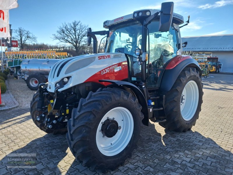 Traktor of the type Steyr 4130 Expert CVT, Neumaschine in Aurolzmünster (Picture 1)