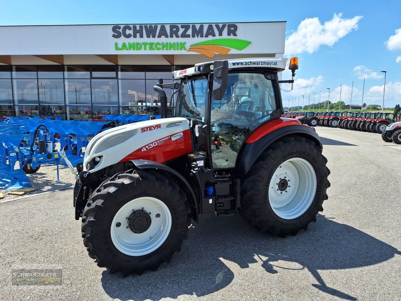 Traktor of the type Steyr 4130 Expert CVT, Vorführmaschine in Aurolzmünster (Picture 1)