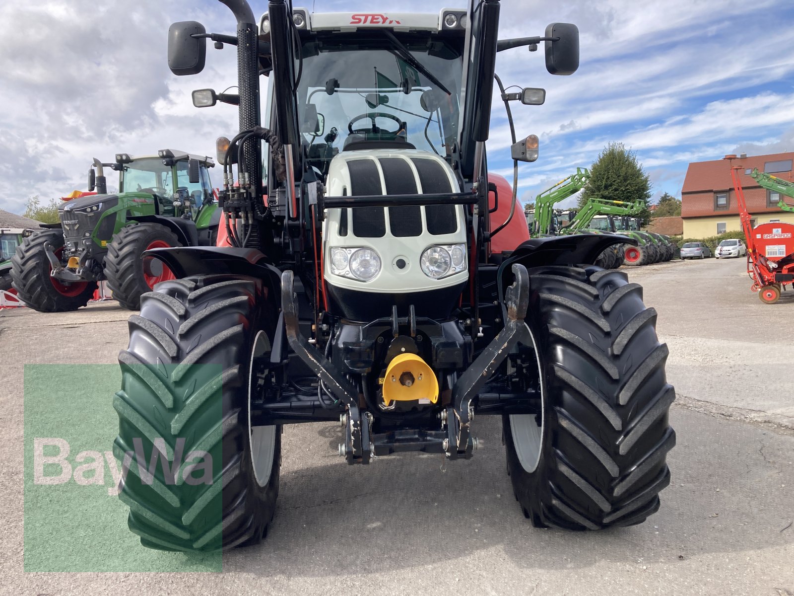 Traktor Türe ait Steyr 4130 Profi CVT + Quicke Q56 Frontlader, Gebrauchtmaschine içinde Dinkelsbühl (resim 3)