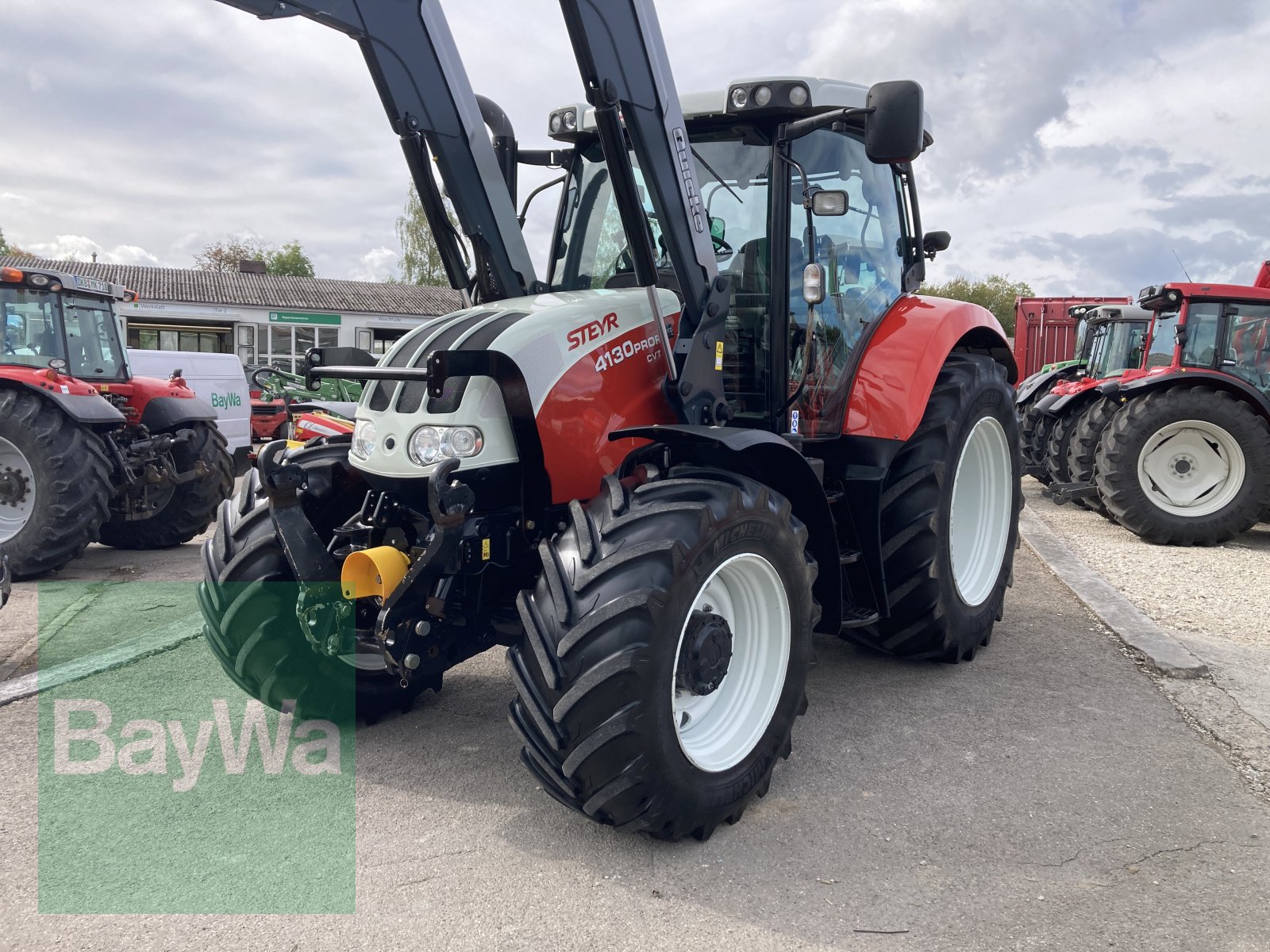 Traktor des Typs Steyr 4130 Profi CVT + Quicke Q56 Frontlader, Gebrauchtmaschine in Dinkelsbühl (Bild 4)