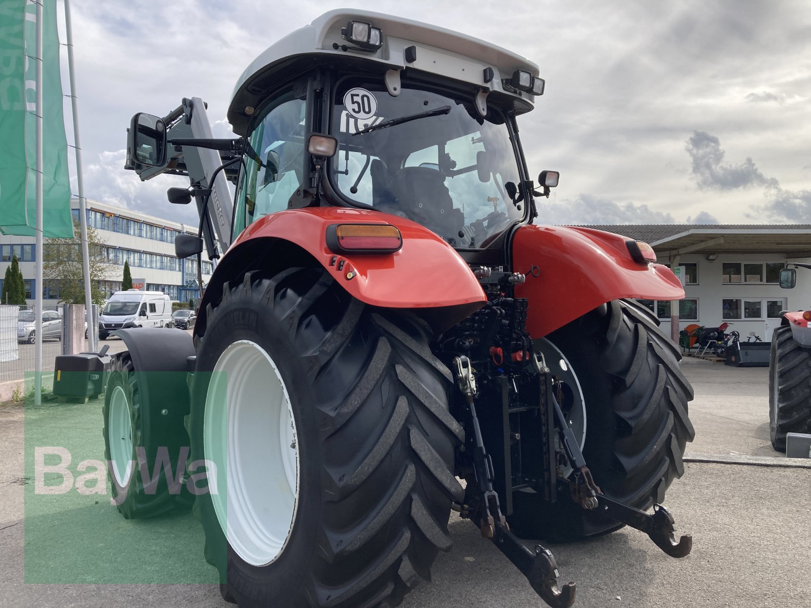 Traktor of the type Steyr 4130 Profi CVT + Quicke Q56 Frontlader, Gebrauchtmaschine in Dinkelsbühl (Picture 7)