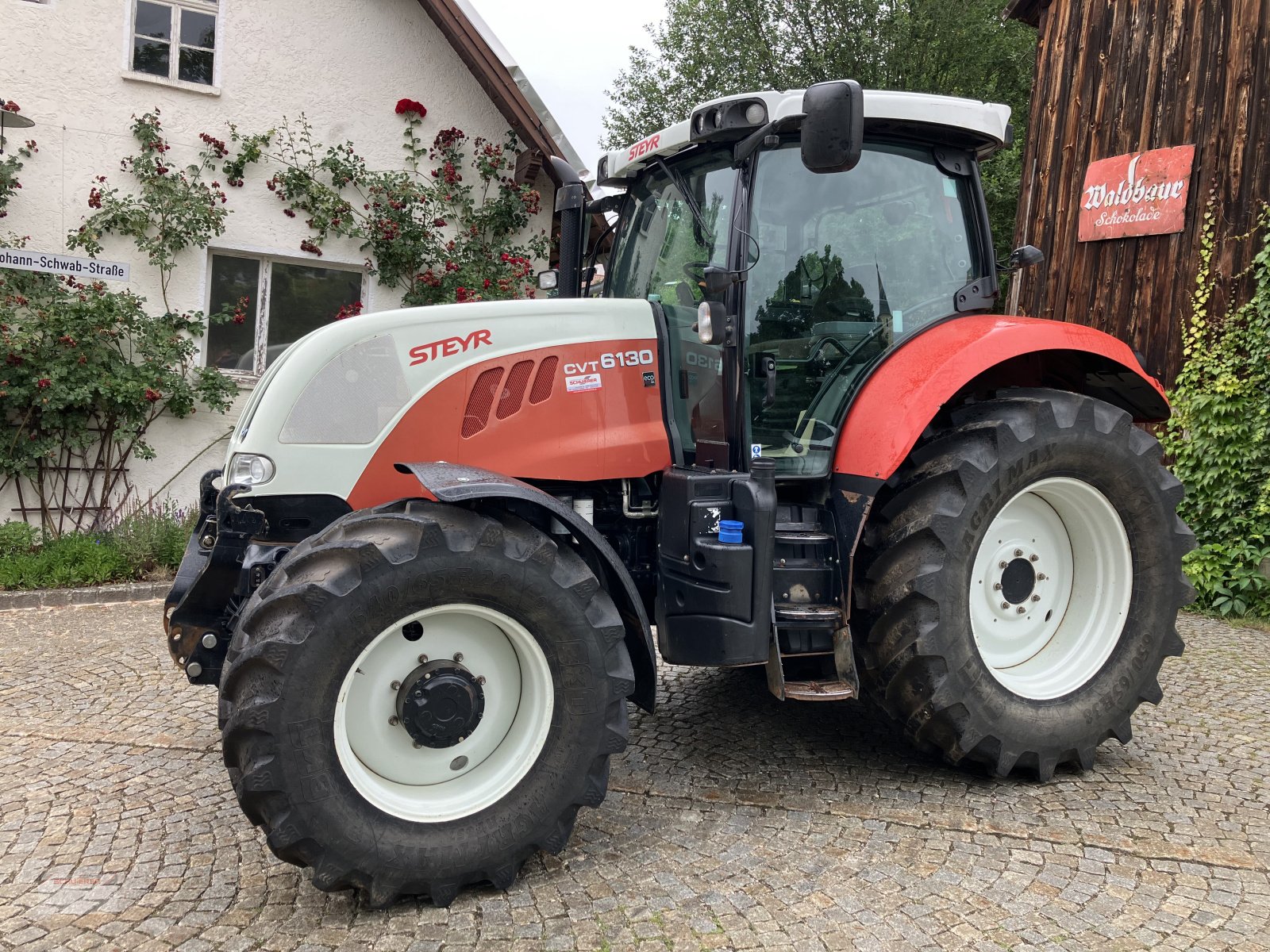 Traktor van het type Steyr 6130 CVT, Gebrauchtmaschine in Schwandorf (Foto 4)