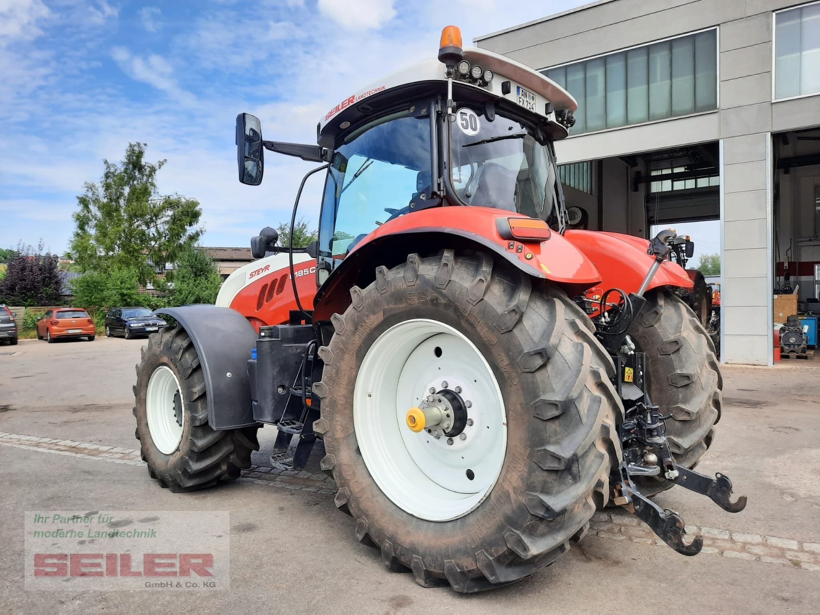 Traktor Türe ait Steyr 6185 CVT, Gebrauchtmaschine içinde Burghaslach (resim 8)