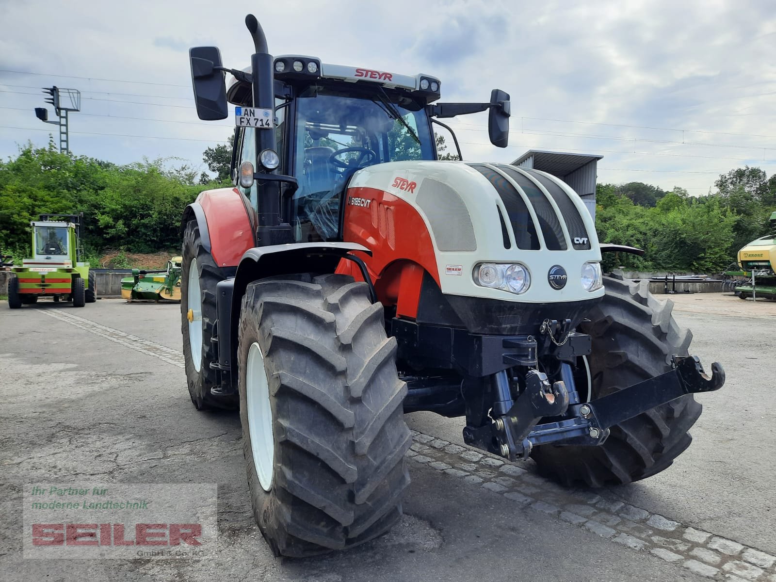 Traktor Türe ait Steyr 6185 CVT, Gebrauchtmaschine içinde Burghaslach (resim 10)