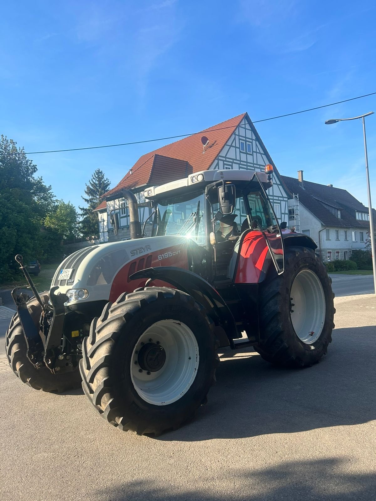 Traktor Türe ait Steyr 6195 CVT, Gebrauchtmaschine içinde Frankenhardt (resim 4)