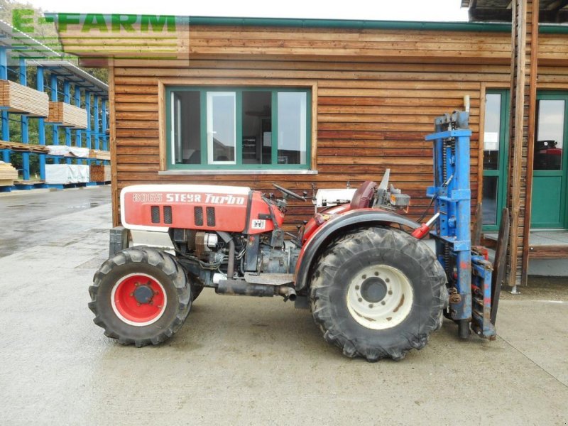 Traktor typu Steyr 8065 turbo schmalspur allrd mit heckstapler !!, Gebrauchtmaschine v ST. NIKOLAI/DR. (Obrázek 1)