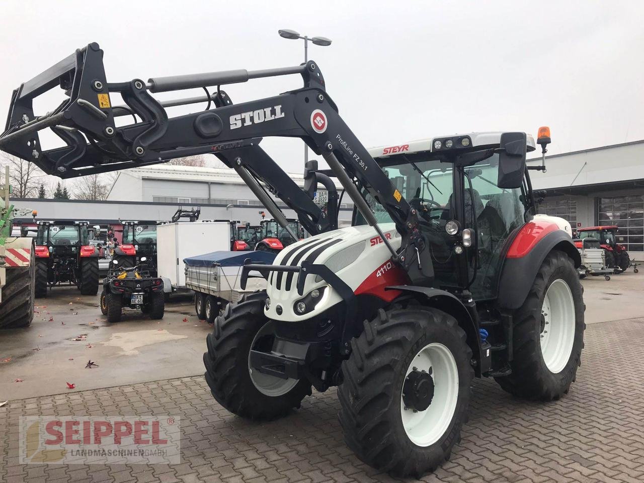 Traktor del tipo Steyr EXPERT 4110 CVT mit Stoll FZ 30.1, Neumaschine In Groß-Umstadt (Immagine 11)