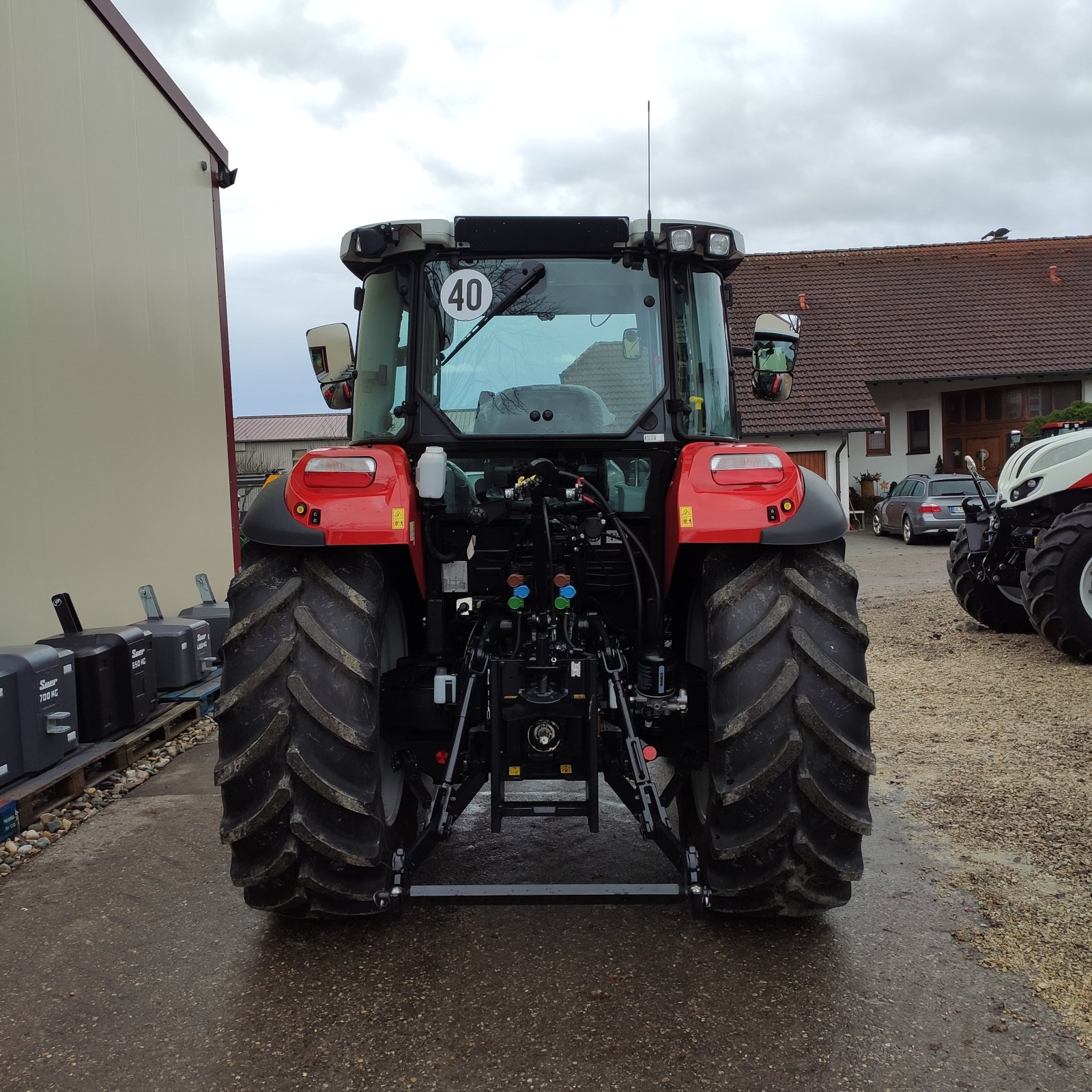 Traktor typu Steyr Kompakt 4090, Neumaschine v Altbierlingen (Obrázok 4)