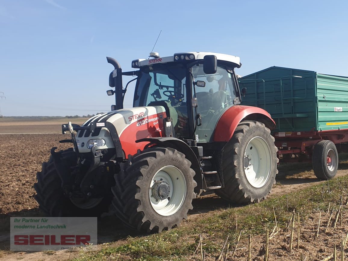 Traktor van het type Steyr Profi 4130 CVT + Frontlader Q56, Gebrauchtmaschine in Ansbach (Foto 1)