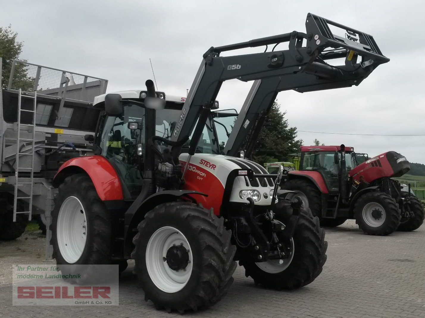 Traktor van het type Steyr Profi 4130 CVT + Frontlader Q56, Gebrauchtmaschine in Ansbach (Foto 2)