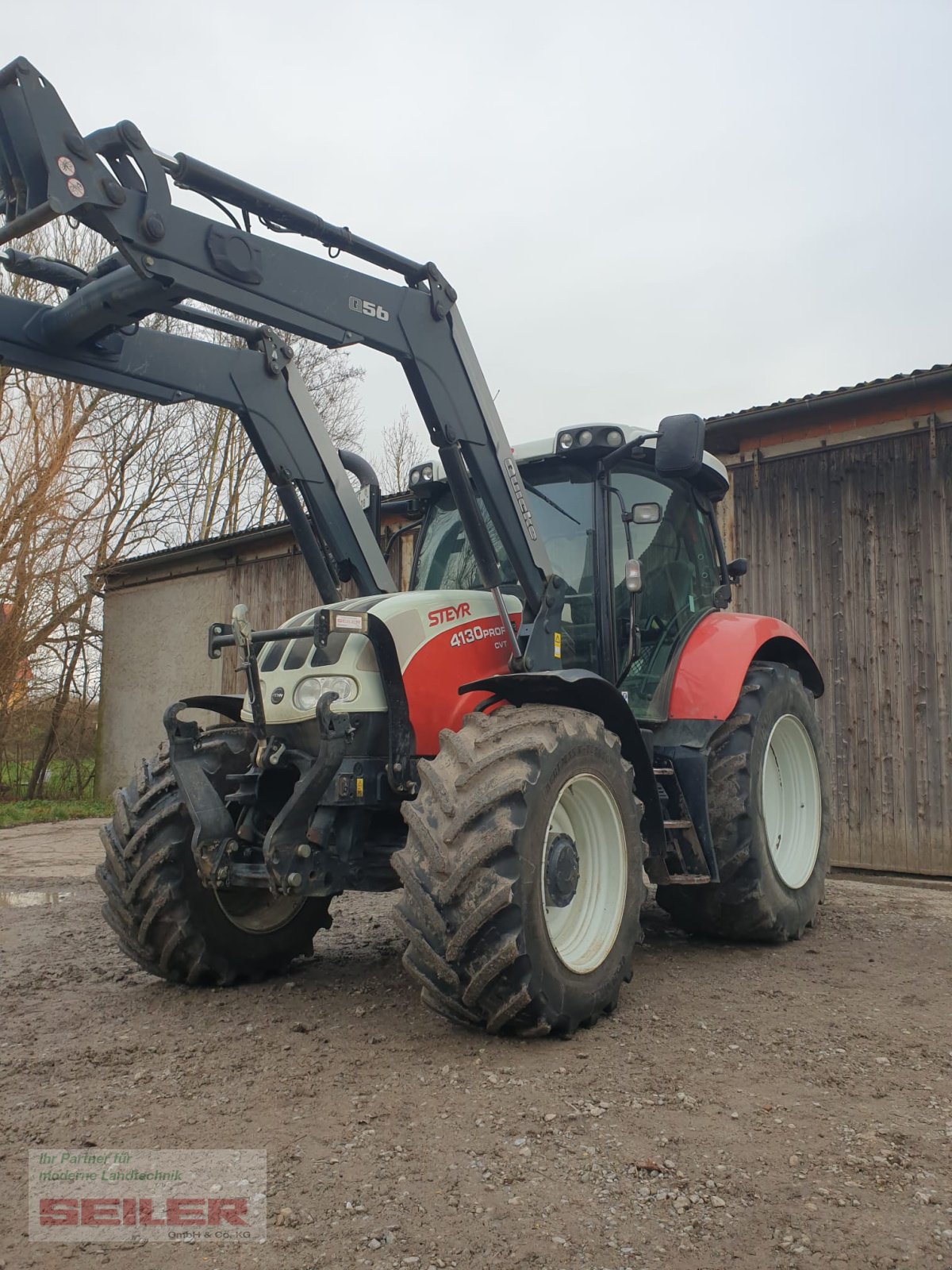 Traktor типа Steyr Profi 4130 CVT + Frontlader Q56, Gebrauchtmaschine в Ansbach (Фотография 2)