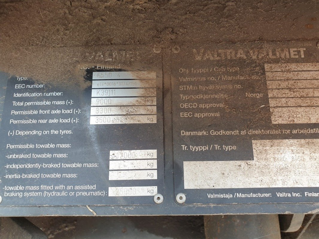 Traktor a típus Valtra 6550, Gebrauchtmaschine ekkor: Sittensen (Kép 12)