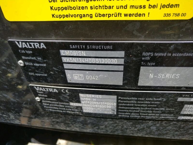 Traktor tipa Valtra N134 HiTec Unlimited, Gebrauchtmaschine u Liebenwalde (Slika 14)