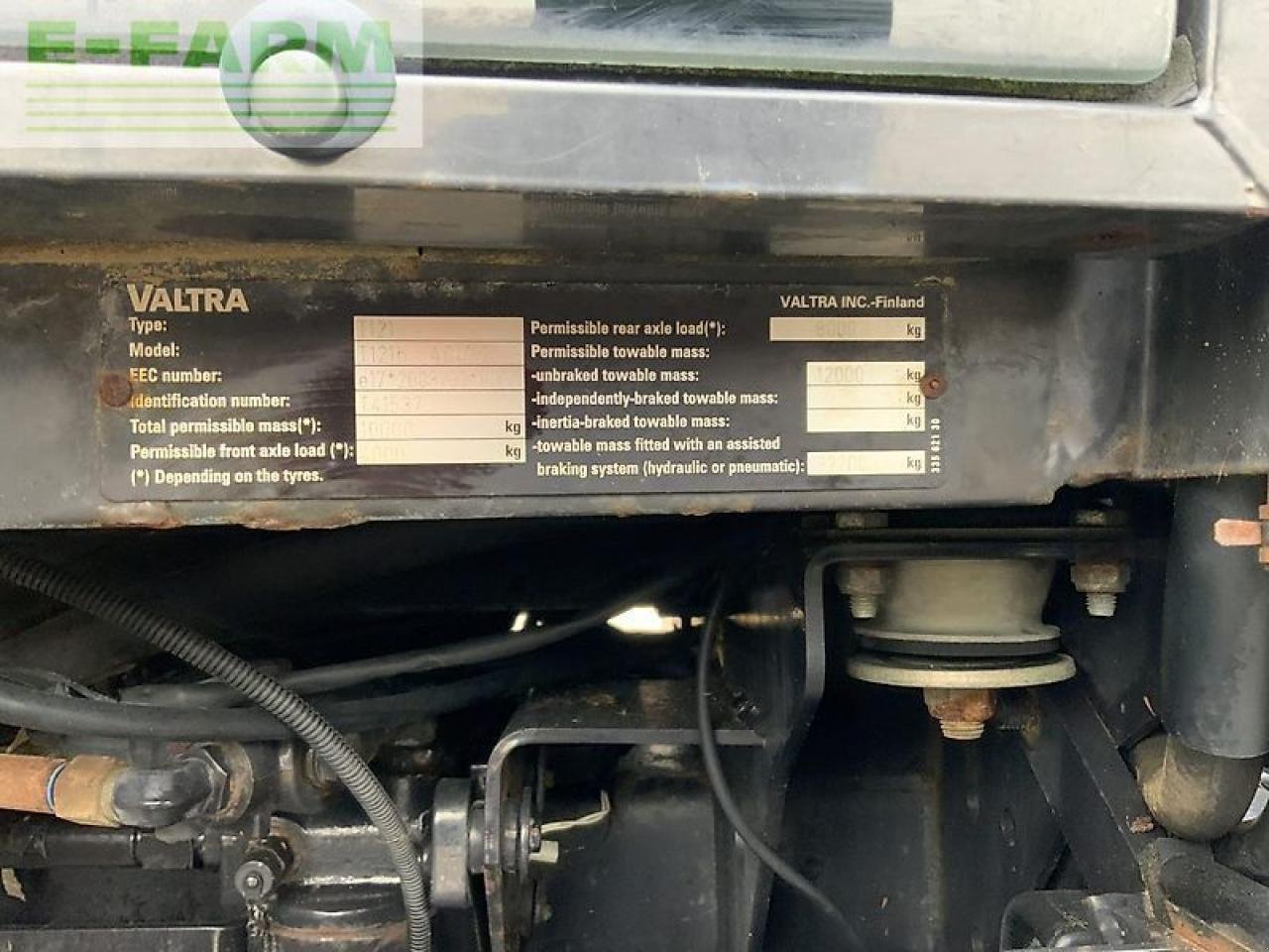 Traktor Türe ait Valtra t121 tractor (st21570), Gebrauchtmaschine içinde SHAFTESBURY (resim 20)