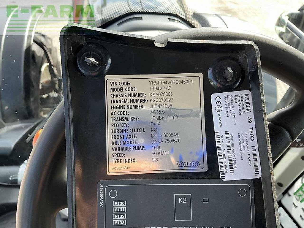 Traktor του τύπου Valtra t194 versu tractor (st20936) Versu, Gebrauchtmaschine σε SHAFTESBURY (Φωτογραφία 23)