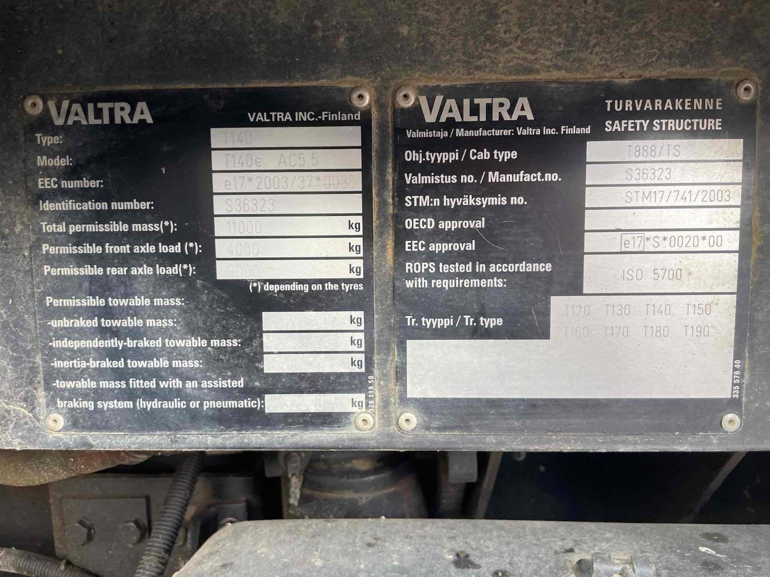 Traktor του τύπου Valtra Tracteur agricole T140 4RM Valtra, Gebrauchtmaschine σε SAINT CLAIR SUR ELLE (Φωτογραφία 10)