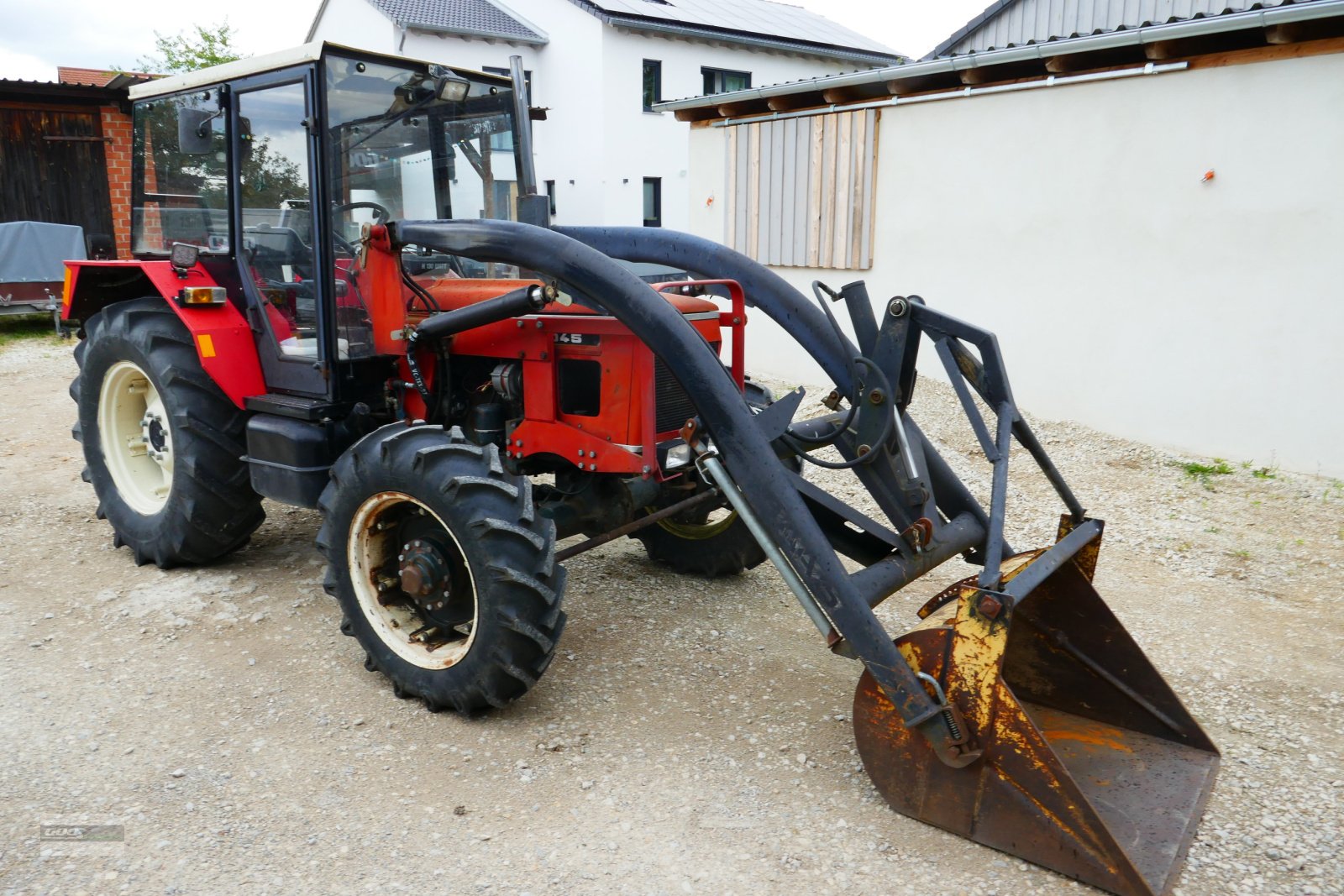 Traktor typu Zetor 6045 Allr. Erst 2366 Std. Mit Kabine und  Frontlader hydraulisch betätigt., Gebrauchtmaschine w Langenzenn (Zdjęcie 7)