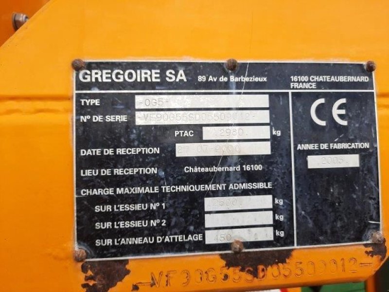 Traubenvollernter des Typs Gregoire G55H, Gebrauchtmaschine in LE PALLET (Bild 6)