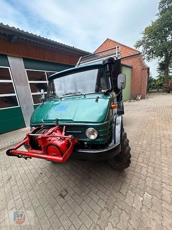 Unimog del tipo Mercedes-Benz 416 Frontzapfwelle Werner Seilwinde Dreiseitenkipper H TÜV, Gebrauchtmaschine en Fitzen (Imagen 12)