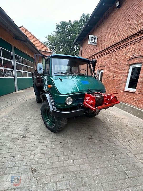 Unimog du type Mercedes-Benz 416 Frontzapfwelle Werner Seilwinde Dreiseitenkipper H TÜV, Gebrauchtmaschine en Fitzen (Photo 2)