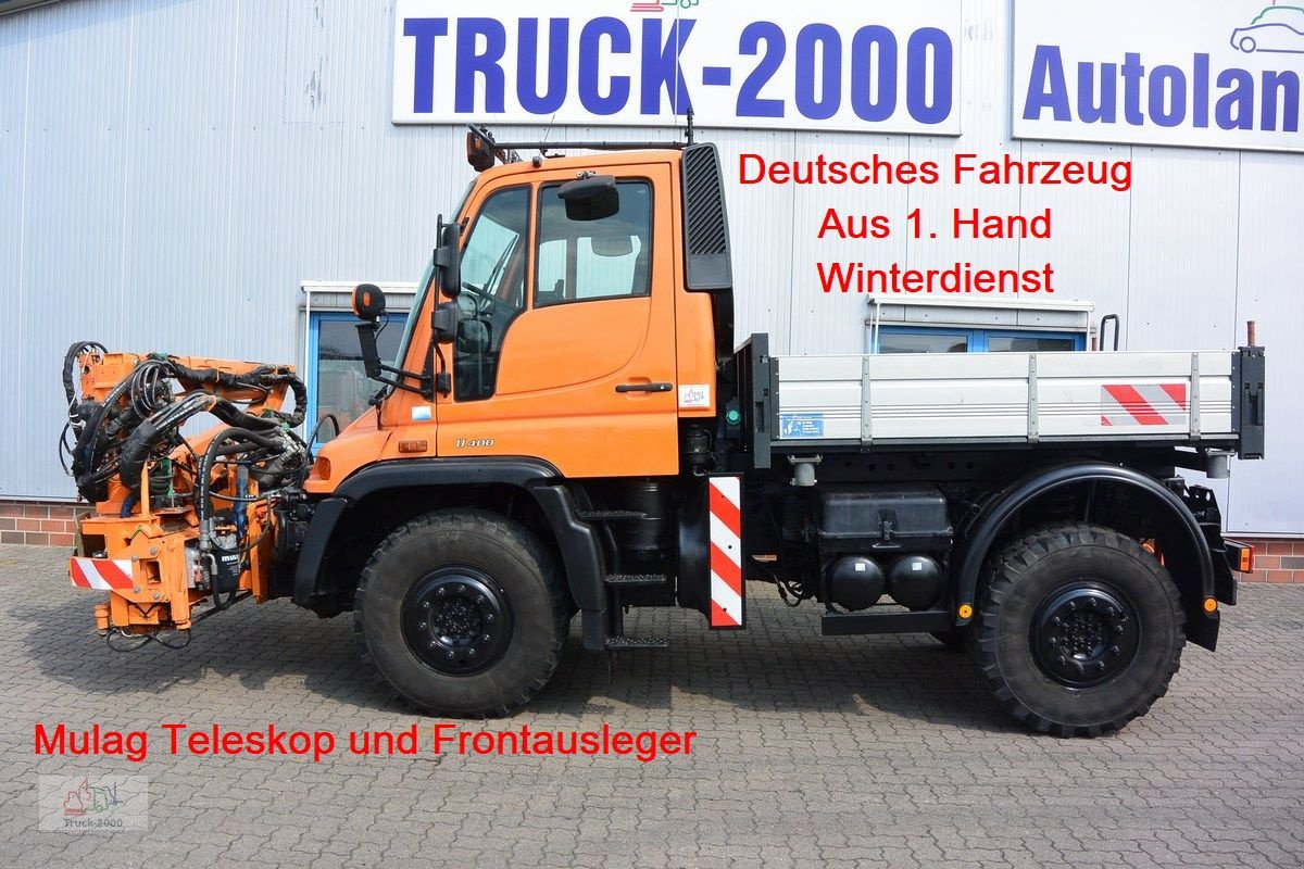 Unimog Türe ait Mercedes-Benz U 400 4 x 4 Mulag Teleskopausleger + Zapfwelle, Gebrauchtmaschine içinde Sottrum (resim 1)