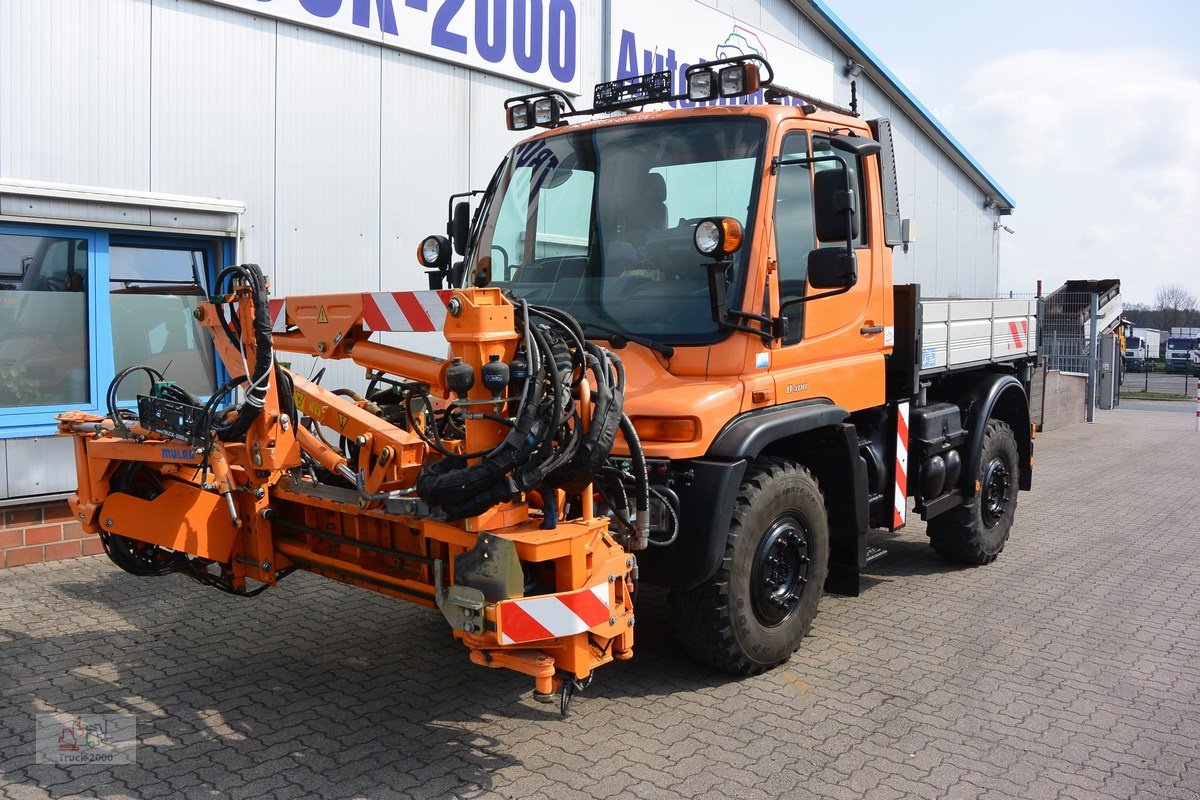 Unimog Türe ait Mercedes-Benz U 400 4 x 4 Mulag Teleskopausleger + Zapfwelle, Gebrauchtmaschine içinde Sottrum (resim 2)