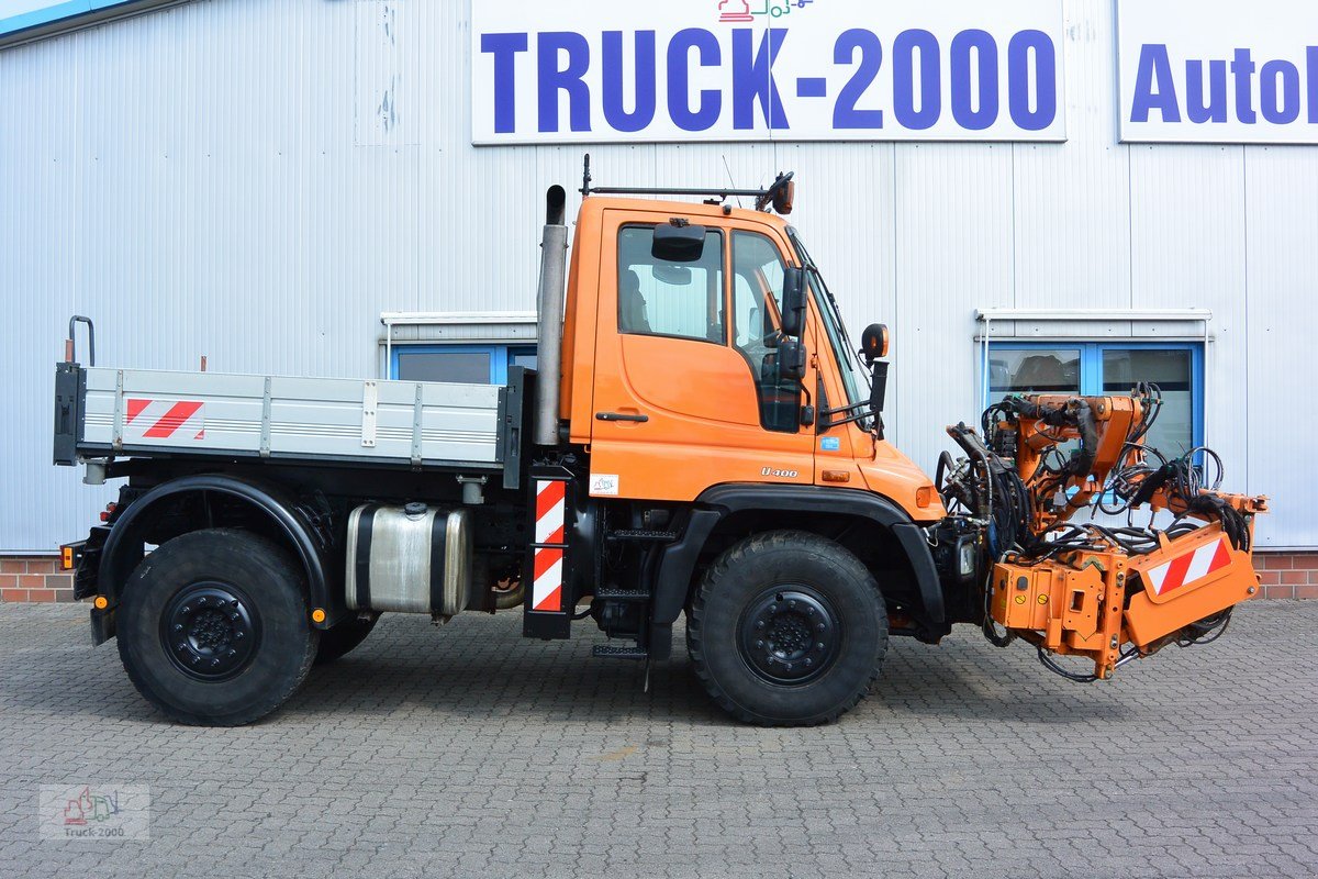 Unimog typu Mercedes-Benz U 400 4 x 4 Mulag Teleskopausleger + Zapfwelle, Gebrauchtmaschine v Sottrum (Obrázok 7)