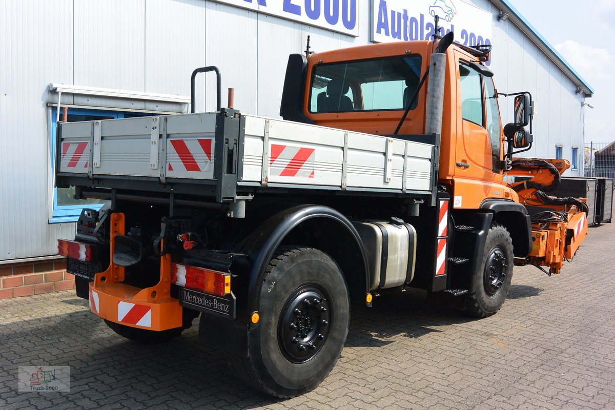 Unimog del tipo Mercedes-Benz U 400 4 x 4 Mulag Teleskopausleger + Zapfwelle, Gebrauchtmaschine In Sottrum (Immagine 8)