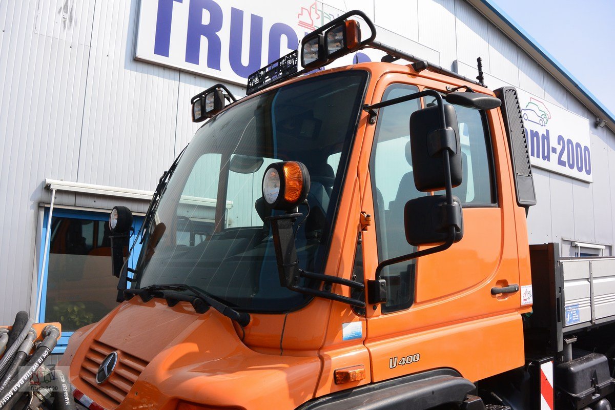 Unimog typu Mercedes-Benz U 400 4 x 4 Mulag Teleskopausleger + Zapfwelle, Gebrauchtmaschine v Sottrum (Obrázok 14)