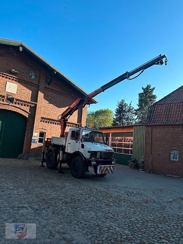 Unimog tipa Mercedes-Benz U1400 427/10 Atlas Kran 10.5 M Hydraulik OM366 A Platte 3, Gebrauchtmaschine u Fitzen (Slika 8)