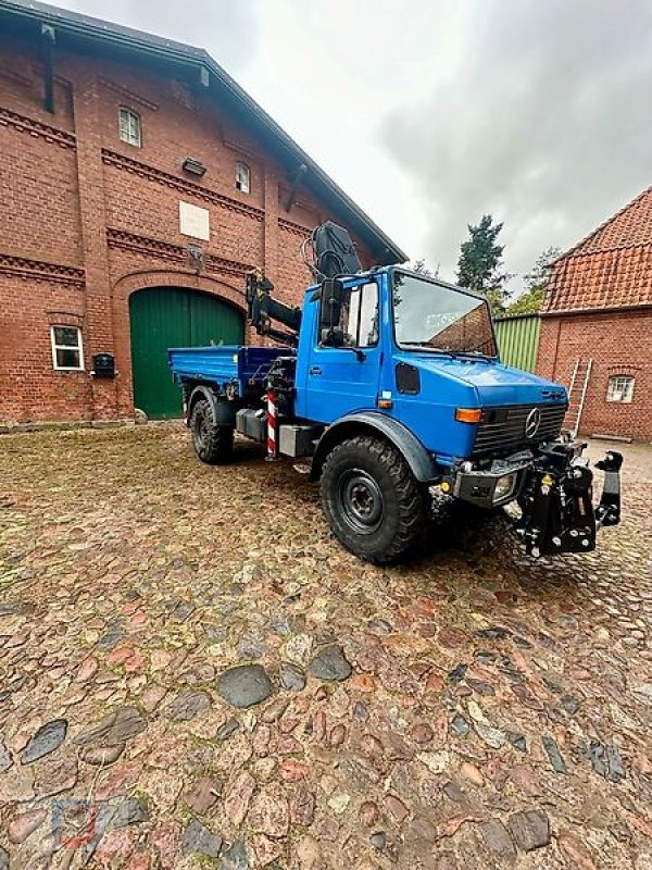 Unimog del tipo Mercedes-Benz U1550L 437 HIAB 090 AW Kran 405/70R20 TÜV Bj. 95, Gebrauchtmaschine en Fitzen (Imagen 10)