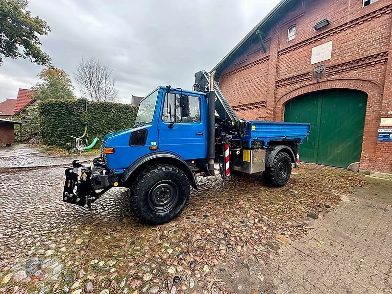 Unimog Türe ait Mercedes-Benz U1550L 437 HIAB 090AW Kran 405/70R20 TÜV Bj.95 39.900Netto, Gebrauchtmaschine içinde Fitzen (resim 2)