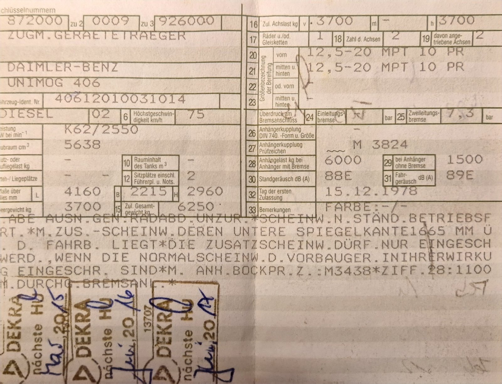 Unimog des Typs Mercedes-Benz Unimog 406 Cabrio, Gebrauchtmaschine in Bad Kötzting (Bild 3)