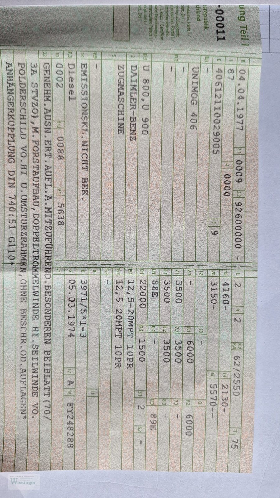 Unimog typu Mercedes-Benz Unimog 406, Gebrauchtmaschine v Thalmässing (Obrázek 7)