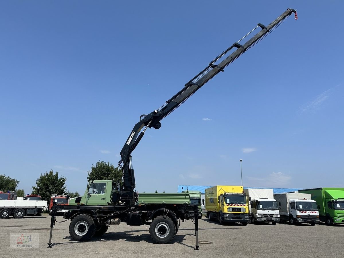 Unimog des Typs Mercedes-Benz Unimog U 2450 L HIAB 280-5 17,5m Höhe inkl. Arbeitskorb, Gebrauchtmaschine in Sottrum (Bild 2)