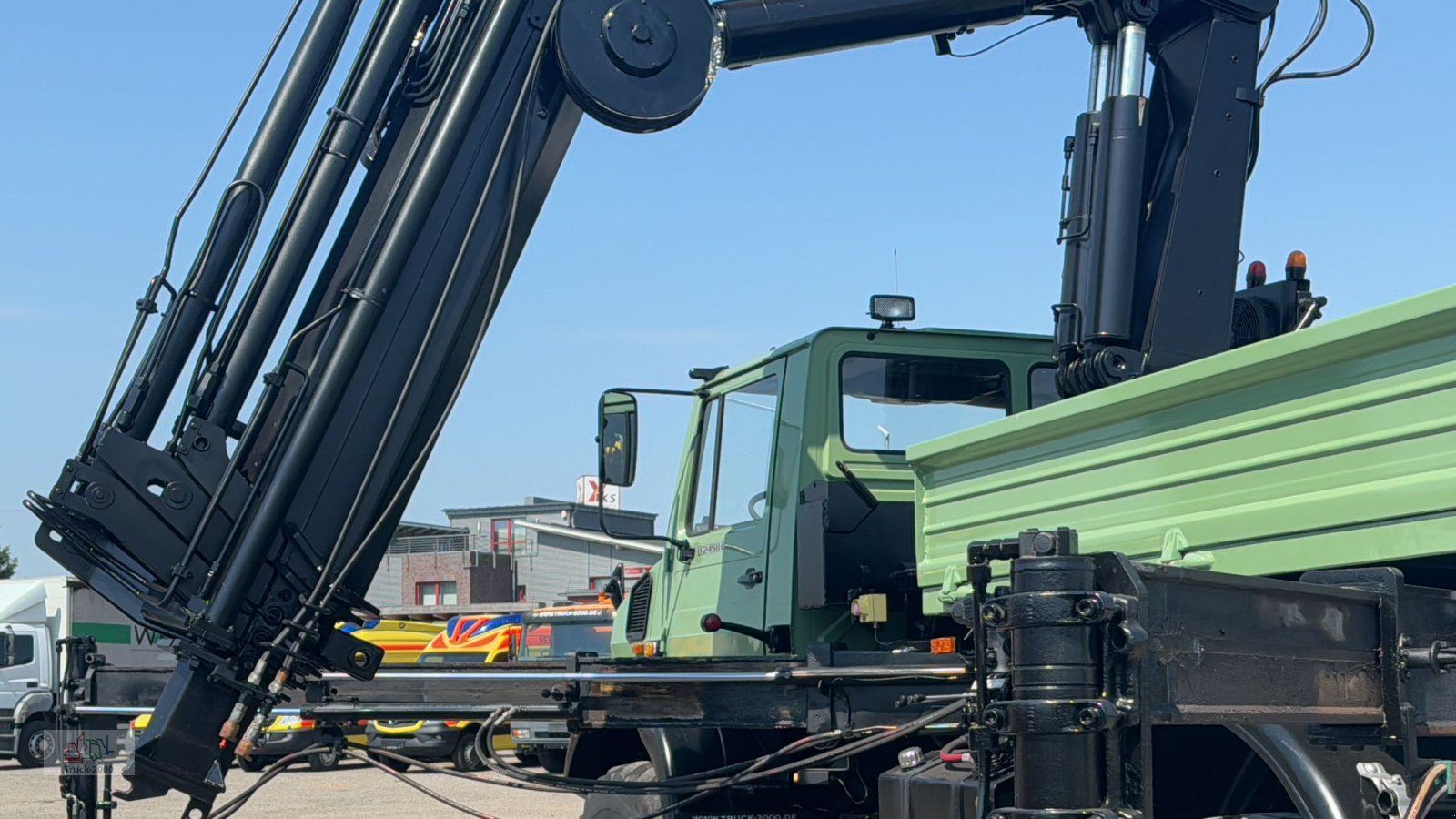 Unimog типа Mercedes-Benz Unimog U 2450 L HIAB 280-5 17,5m Höhe inkl. Arbeitskorb, Gebrauchtmaschine в Sottrum (Фотография 18)