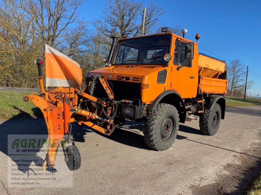 Unimog del tipo Mercedes-Benz Unimog U 424 **Bastlerfahrzeug**, Gebrauchtmaschine en Weißenschirmbach (Imagen 1)