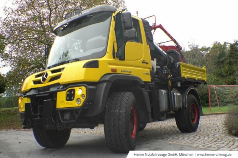 Unimog del tipo Mercedes-Benz Unimog U 530 mit Schnellwechsel Kran, Gebrauchtmaschine en Heimstetten (Imagen 2)