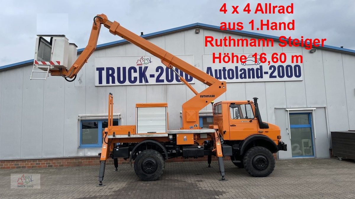 Unimog του τύπου Mercedes-Benz Unimog U1850 L 4x4 Ruthmann Steiger 17m seitl.12m 1.Hd, Gebrauchtmaschine σε Sottrum (Φωτογραφία 1)