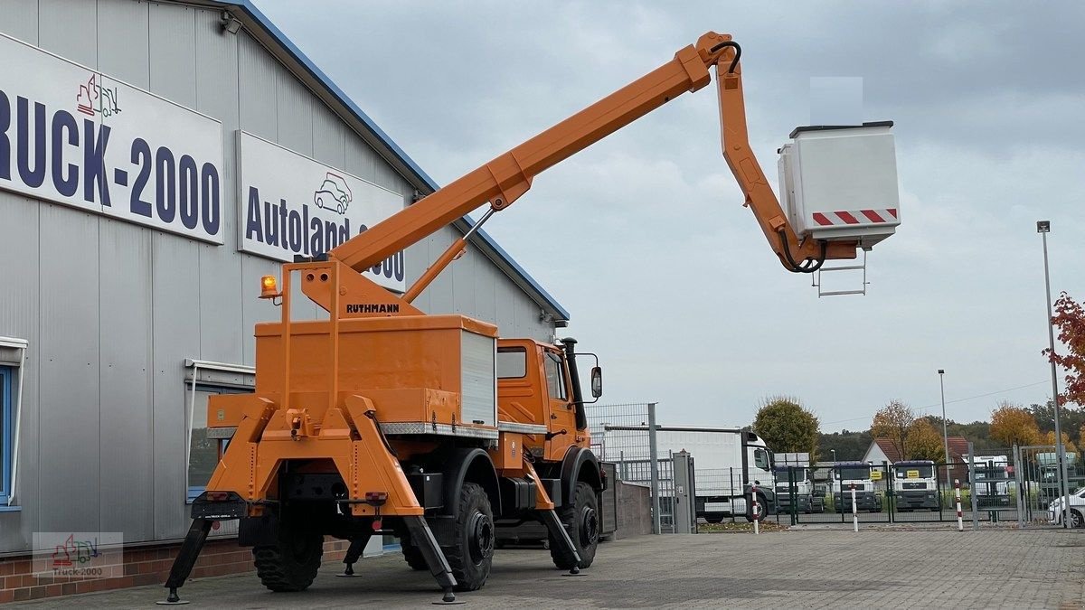 Unimog du type Mercedes-Benz Unimog U1850 L 4x4 Ruthmann Steiger 17m seitl.12m 1.Hd, Gebrauchtmaschine en Sottrum (Photo 22)