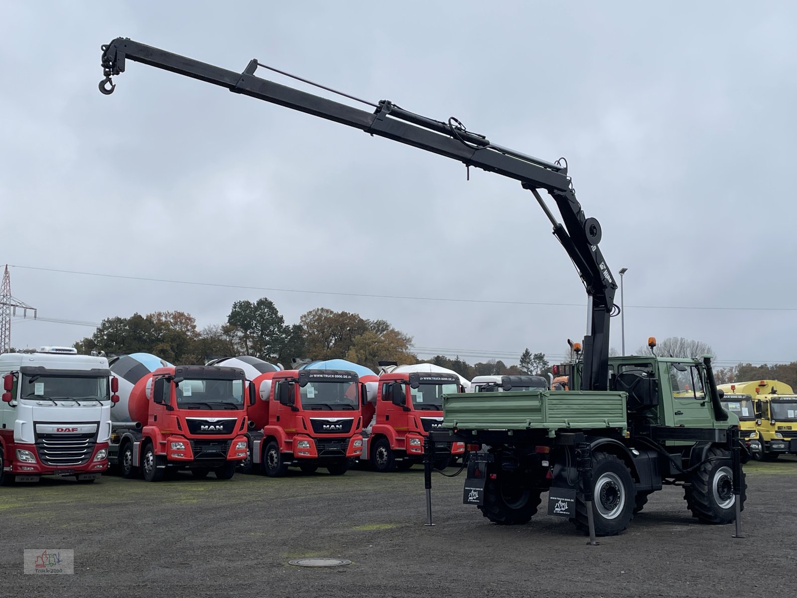 Unimog typu Mercedes-Benz Unimog U437 4x4 mit Hiab Kran + Zapfwelle + AHK 29 t., Gebrauchtmaschine v Sottrum (Obrázok 4)